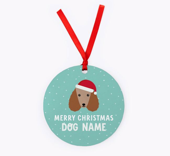 Merry Christmas: Personalised {breedFullName} Christmas Decoration